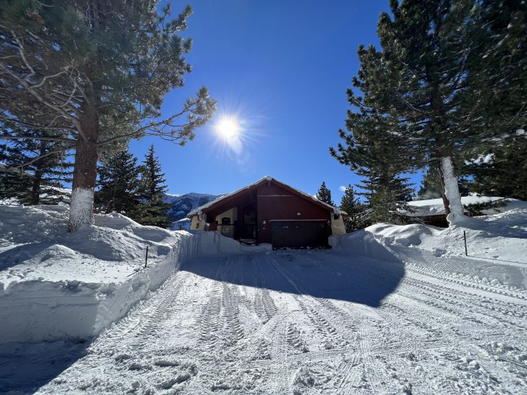 exterior photo of vacation rental home in Mammoth Lakes